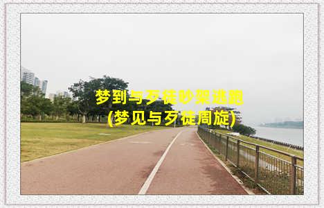 梦到与歹徒吵架逃跑(梦见与歹徒周旋)